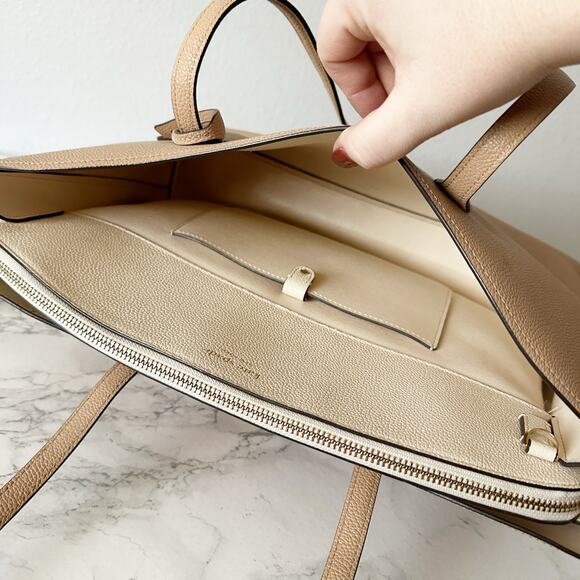 Kate Spade Tan Leather Tote Bag - Picture 9 of 15